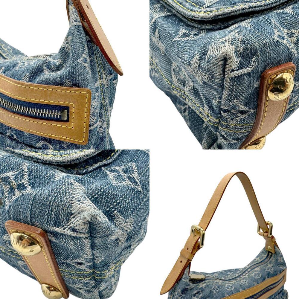Louis Vuitton Handbag Monogram Denim Baggy Blue - Picture 4 of 5